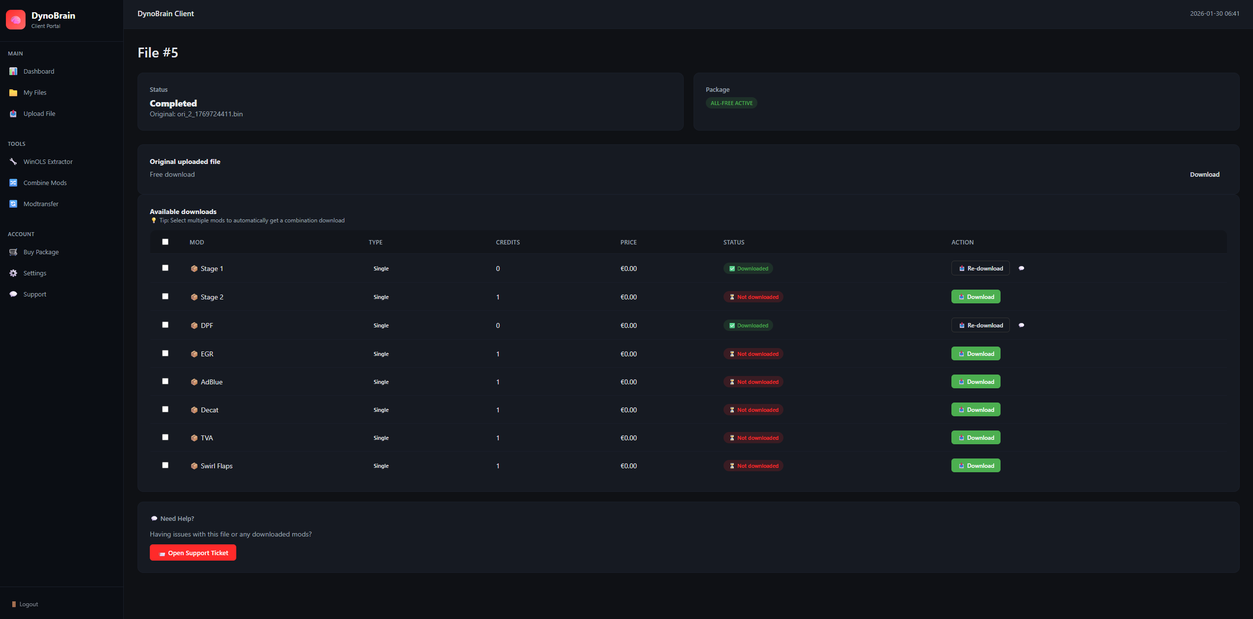 File Processing View